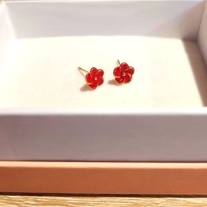 Hypoallergenic flower earrings